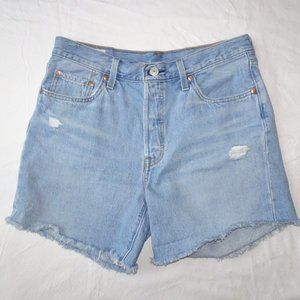Levi's 501 Premium Denim Shorts | High Rise | Distressed | EUC | 31?